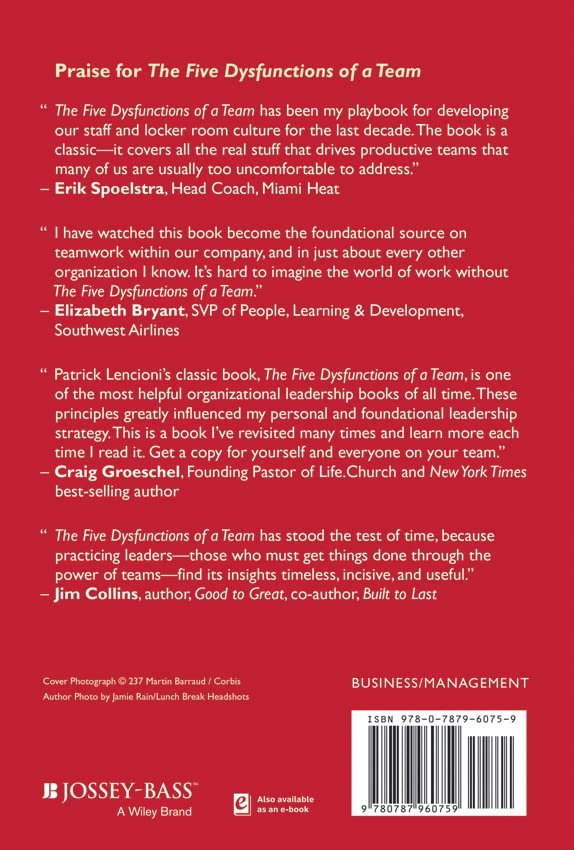 The Five Dysfunctions of a Team A Leadership Fable: A Leadership Fable 20th Anniversary Edition