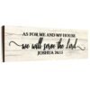 Jetec As for Me and My House We Will Serve The Lord Wall Sign