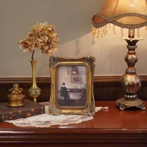 SIKOO 4x6 Vintage Picture Frames Small 4x6 Antique Ornate Photo Frames