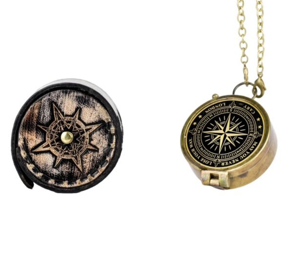 71wI-3GthiL Handmade Antique Vintage Brass Compass