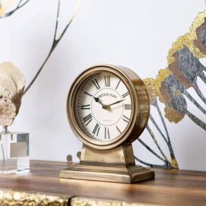 NIKKY HOME Vintage Gold Table Clock