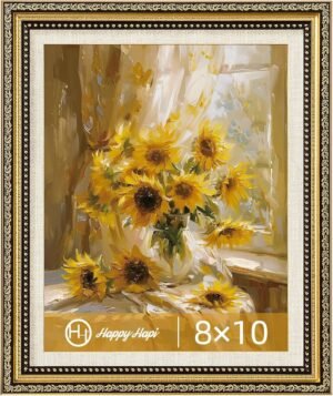 81THPyPDF1L._AC_UF894,1000_QL80_ HappyHapi 8x10 Picture Frame Gold