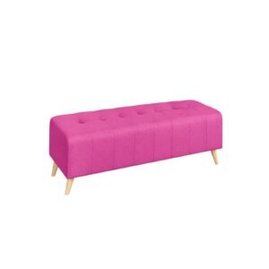 Fablic Long Bench Chair (PINK)